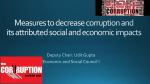 Measures to decrease corruption and