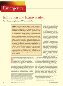 Infiltration and Extravasation