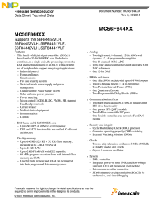 MC56F844xx Advance Information - Data Sheet