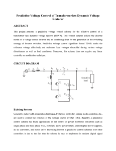 Predictive Voltage Control of Transformerless Dynamic