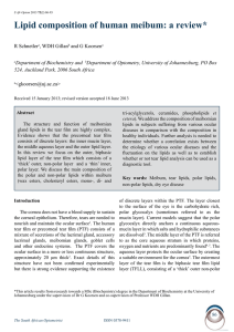 Lipid composition of human meibum: a review