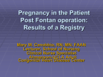 Pregnancy in the Patient Post Fontan operation: Results of a Registry