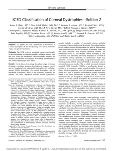 IC3D Classification of Corneal Dystrophies—Edition 2