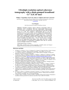 Ultrahigh-resolution optical coherence tomography