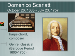 Domenico Scarlatti File - Galena Park ISD Moodle