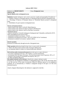 Species Biodiversity in designated areas_pestrost vrst na - Eionet-SI