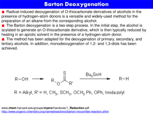 Barton Deoxygenation
