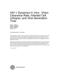 HIV-1 Dynamics In Vivo: Virion Clearance Rate, Infected