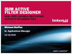 iSIM Active Filter Designer Overview