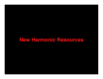 New Harmonic Resources