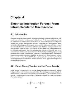 Chapter 4 Electrical Interaction Forces: From