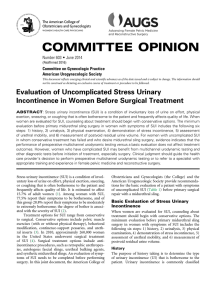 Committee Opinion, Number 603, June 2014, Evaluation of