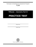 Geometry Pt 2 Practice Test Answer Key