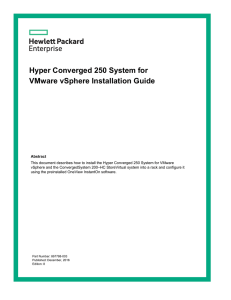 Hyper Converged 250 System for VMware vSphere Installation Guide