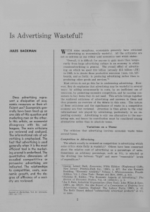 Is Advertising Wasteful? - AMA - American Marketing Association