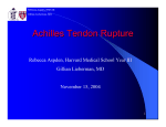 Achilles Tendon Rupture - Lieberman`s eRadiology