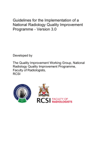 National Radiology QI Guidelines V3