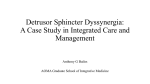 Detrusor Sphincter Dyssynergia: A Case Study in Integrated Care