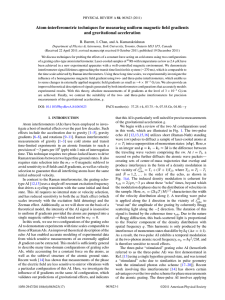 Atom-interferometric techniques for measuring uniform magnetic