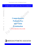 Comprehensive Pediatric Eye and Vision Examination