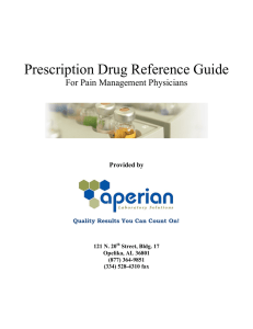 Prescription Drug Reference Guide