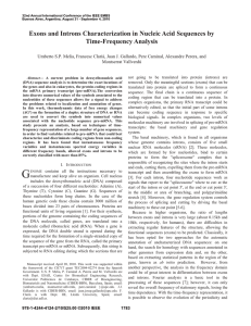 Exons and Introns Characterization in Nucleic Acid Sequences by