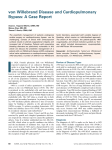 von Willebrand Disease and Cardiopulmonary Bypass: A Case Report