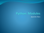 Python: Modules