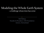 Modeling the whole Earth System