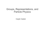 Groups, Representations, and Particle Physics