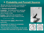 II. Probability and Punnett Squares