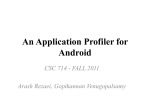 An Application Profiler for Android
