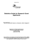 Statistics Guide for Research Grant Applicants