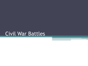 Battles of the Civil War PPT