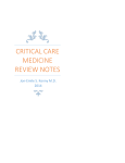 2014 CCM Review Notes - thinking critical care