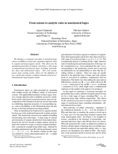 From Axioms to Analytic Rules in Nonclassical Logics