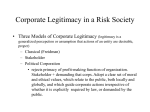 Corporate Legitimacy in a Risk Society