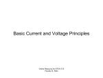 Basic Current and Voltage Principles