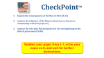 CheckPoint™ Number your paper from 1