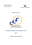 EER 2017 - Application form - Committee of the Regions