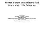 Winter School on Mathematical Methods in Life
