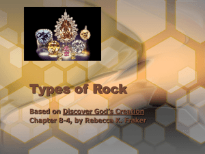 Types of Rock - Teacher Bulletin