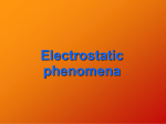 Electrostatic phenomena