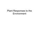Environmental responses