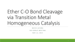 Ether C-O Bond Cleavage w