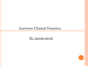Lctures Clinical genetics3