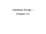 DB Design - CS 457/557 : Database Management Systems