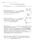 Name: Notes – 21.4 DC Voltmeters and Ammeters 1. Voltmeters