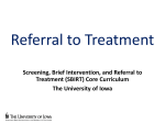 Referral to Treatment