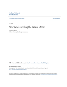 New Gods Swelling the Future Ocean - WesScholar